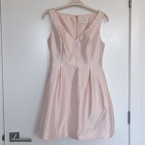 Kate Spade – Baby Pink V-Neck Fit & Flare Sleeveless Dress Sz 12